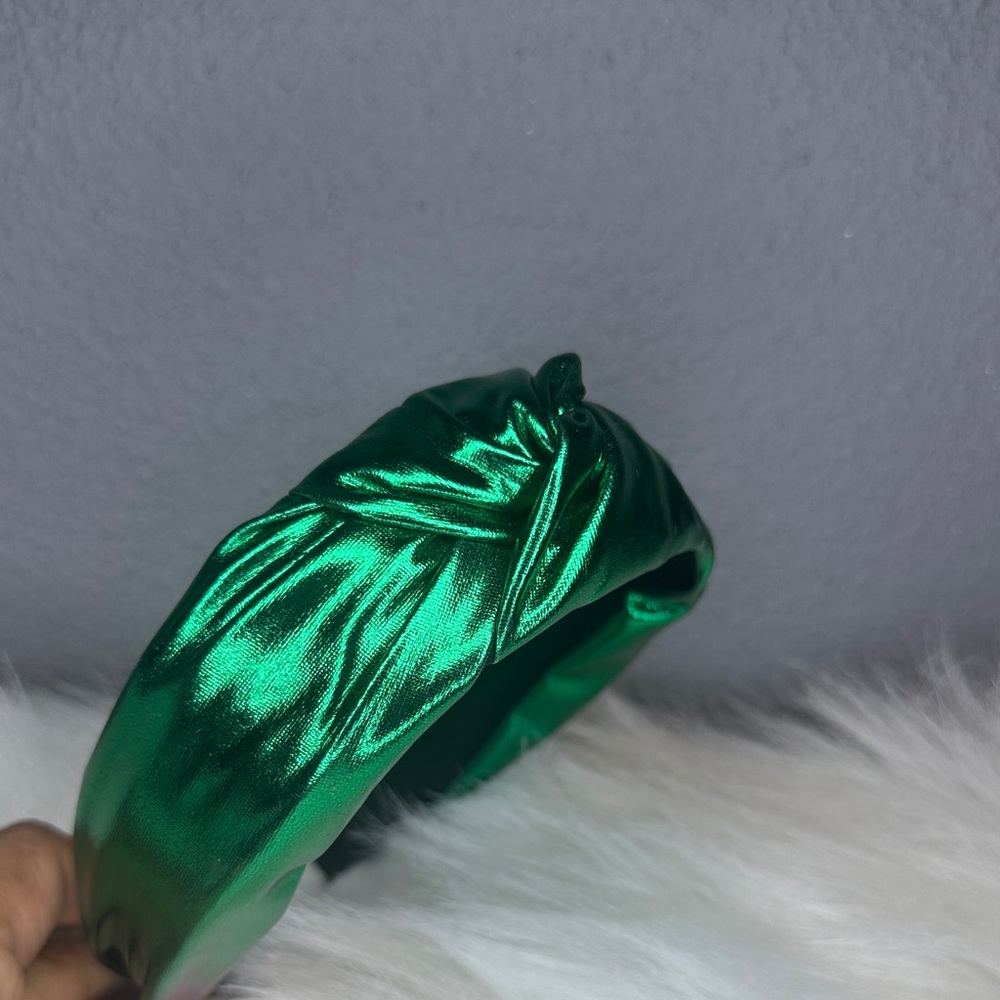 Emerald Green Satin Headband